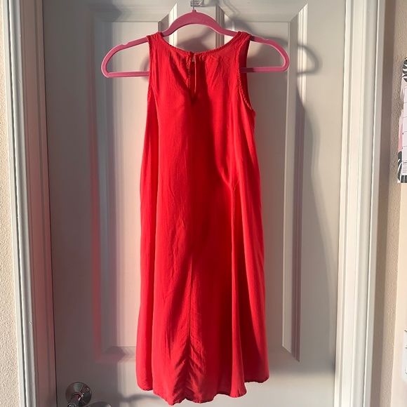 Old Navy Girls’ Classic Red Casual Summer Dress - Picture 3 of 4
